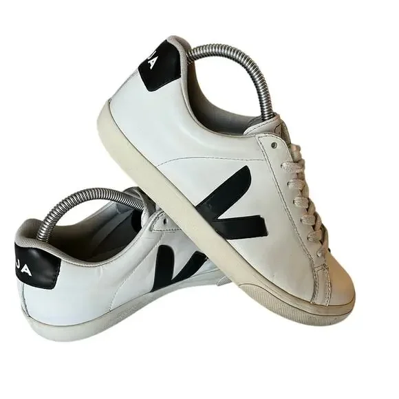 VEJA | Esplar Sneaker Mens Size 9 White and Black - Picture 2 of 8